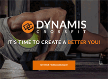 Tablet Screenshot of dynamiscrossfit.com